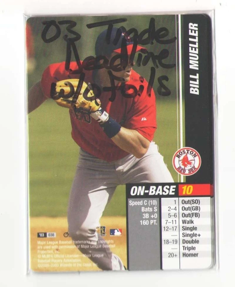 2003 MLB Showdown Trading Deadline w/o Foils - BOSTON RED SOX Team Set  - Image 1 of 1