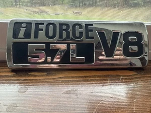 TOYOTA TUNDRA SEQUOIA IFORCE V8 5.7 L EMBLEM LOGO BADGE SIGN NAME USED OEM - Bild 1 von 5