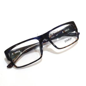 STARCK EYES SH3053 0002 Eyeglass Frame Brown & Blue NEW - Picture 1 of 9