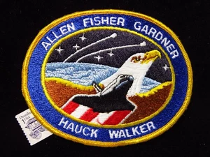 NASA STS- 51A 1984 Discovery Comm Satellites Space Shuttle Mission 4" Crew Patch - Picture 1 of 3