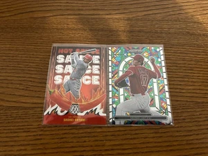 Shohei Ohtani STAINED GLASS PRIZM CARD Jersey #17 ANGELS 2022 Panini SP  DODGERS - Picture 1 of 4