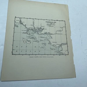 1914 (Print) Map of Quiberon Bay and its approaches 1759 GA #81 Atlas Old Print - Picture 1 of 6