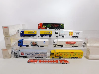 Wiking H0 1:87 Confezione LKW Usato MB: 538 + 546 + 598 + WM 1997 Ecc #CZ147-1 - Immagine 1 di 4