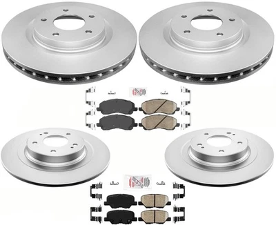 F&R Brakes Disc Rotors Ceramic Pads For Mitsubishi Outlander Sport 2013-2021 - Image 1 of 4