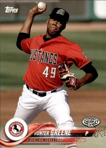 2018 Topps Pro debut #25 Hunter Greene - Imagen 1 de 2