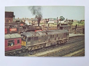 Chester General Railway Station 1963, Diesel Locomotive D5010, Vintage Postcard. - Picture 1 of 5