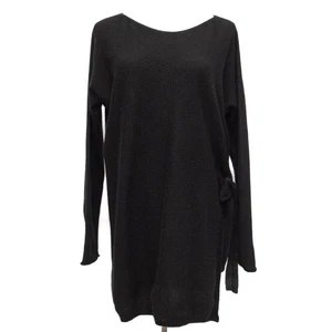 Eileen Fisher schwarzer Kaschmirpullover 3/4-Ärmel U-Boot-Ausschnitt Größe Small - Bild 1 von 10