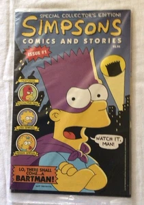 1993 Simpsons Comics & Stories Issue # 1 Bartman Special Collectors Ed w poster - Picture 1 of 4
