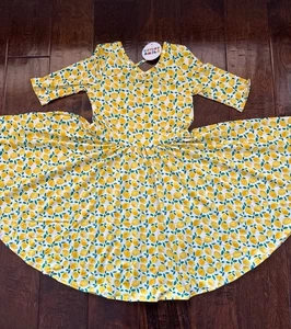 *NWT* DotDotSmile Size 7 Juicy Lemons Ballerina Dress - Picture 1 of 6