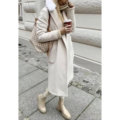 NUEVO CON ETIQUETAS Mujeres Zara Bloggers Favoritas Cuero Suela Botas Talla 9 en Tostado Minimalista Foto 1 de 4