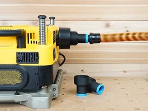 Adaptador de manguera de aspiradora de tienda de 1-1/4'" para cepilladora Dewalt 735 - Imagen 1 de 4