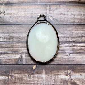 Colgante soldado ovalado madreperla vintage años 70 (SHP7) - Imagen 1 de 5