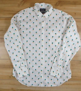 Bonobos Pineapple Shirt Mens Sz XL Tailored Slim Fit Long Sleeve Button Down - Picture 1 of 9