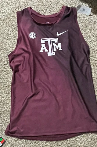 Nike Men’s Texas A&M Aggies Pro Elite Track & Field Singlet Sz. M NEW 824709 Cover
