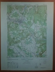 1940's Army topographic map Williamantic Connecticut -Sheet 6567 II NW - Picture 1 of 6