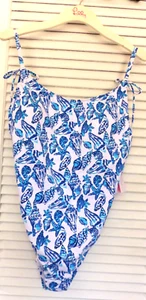 LILLY PULITZER Lima Einteiler Badeanzug SHELL COLLECTOR Größe 14 Neu mit Etikett - Bild 1 von 9