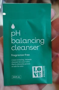 LOVE WELLNESS pH Balancing Intimate Cleanser 0.16oz Sample Size. FREE SHIPPING! - Picture 1 of 2