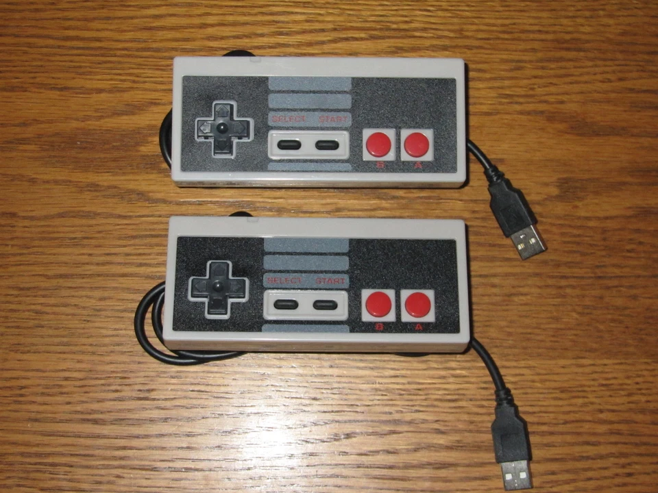 2x USB PC Controller NES Design Gamepad für Windows Apple Mac Linux Android - Bild 1 von 1