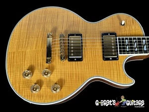 2006 GIBSON LES PAUL SUPREME FLAME TOP & BACK w EBONY BOARD ~ TRANSPARENT AMBER - Picture 1 of 12