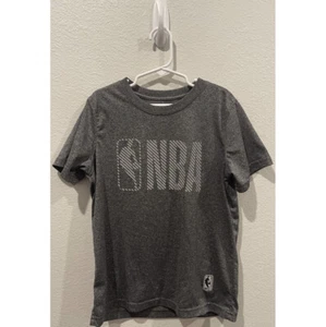 NBA Grey Boy Short Sleeve Shirt Size S - Picture 1 of 4