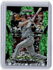 2019 Panini Prizm Lime Green Donut Circles Craig Biggio 054/199 Houston Astros