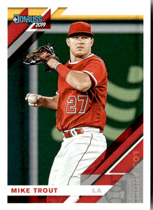 2019 Donruss #170b Mike Trout Throwing