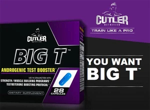 Cutler Nutrition BIG T 28 Caps Test Booster dry lean arimatest xtreme FREE POST - Imagen 1 de 1