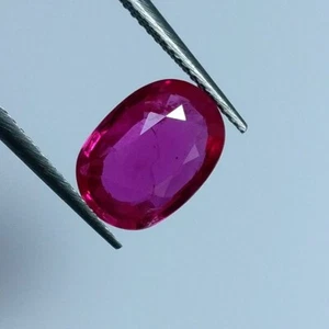 1.40ct Natural Mozambique Ruby perfect oval (8X6)mm top color standard heat gem - Picture 1 of 4