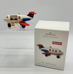 2010 Fisher-Price Play Family Fun Jet Hallmark Keepsake Ornament Brand New!! - Picture 1 of 7