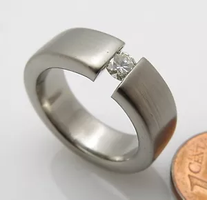 DISEÑO MADURO - ANILLO DE TENSIÓN BRILLANTE - DE ORFEBRERÍA PROPIA - PALADIO - Imagen 1 de 9