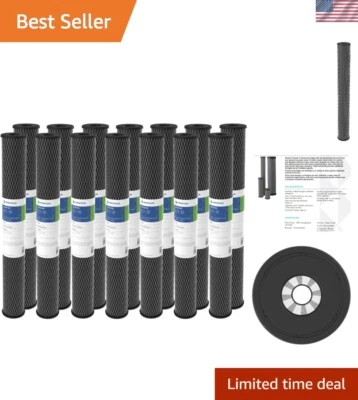 Filtro de agua de carbono para toda la casa de 20 pulgadas - 5 micras, paquete de 14 cartuchos Foto 1 de 4