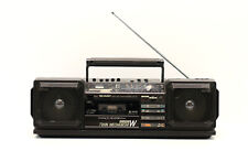 Sharp WQ-T484 Vintage Stereo Radio Kassetten Recorder Ghettoblaster WQ-T484H BK