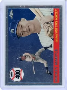 2008 TOPPS CHROME MICKEY MANTLE HR 400 CLEAN CARD COMBINED SHIPPING - Picture 1 of 1
