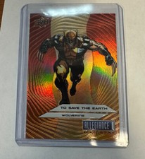 2023 Upper Deck MARVEL Allegiance Avengers vs X-Men WOLVERINE Savw Earth TE2 SSP