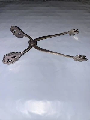 Laoy Finland Finnish Sterling 813 Silver 3.75” Ice Sugar Tongs - Image 1 of 4