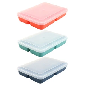 3 Pcs Large Capacity Meal Prep Container Compartment Food Student - Picture 1 of 12