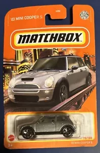 2021 Matchbox 2003 MINI COOPER S #73/100 Silver NEW - Picture 1 of 2