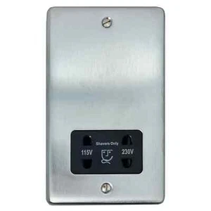 Toma de afeitadora de doble voltaje placa estándar G&H CSC30B 115-230V - Imagen 1 de 1