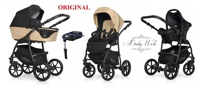 EXPANDER ELITE BABY pram 2in1,3in1, CARRYCOT+ PUSHCHAIR+ CAR SEAT+ ISOFIX BASE   - Image 1 of 4