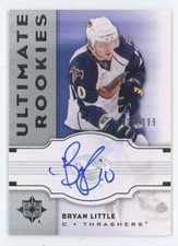 2007-08 Upper Deck Ultimate Collection Rookies Bryan Little Rookie Auto 319/399