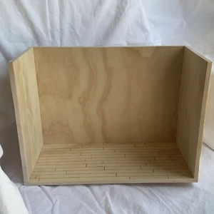 3 Wand Zimmerbox Tischplatte Vignette Puppenhaus Miniatur 13x5,5x9,5"" Display - Bild 1 von 6