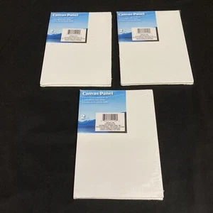 Lot of 3 Packages of 2 Greenbrier International 5 x 7 Canvas Panels For Painting - Picture 1 of 5