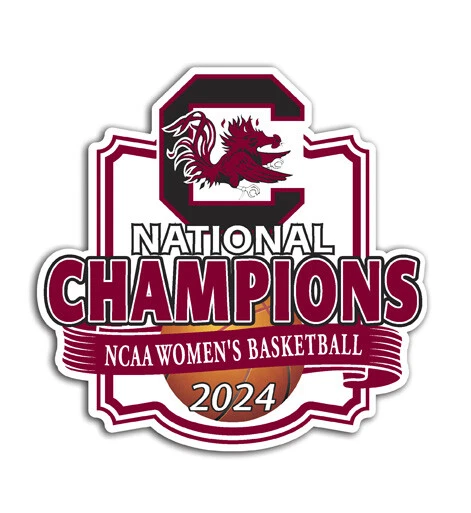 2024 South Carolina Gamecocks NCAA Champions Sticker Decals College Basketball - Image 1 of 1