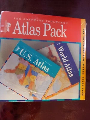 Atlas Pack (U.S. and World Atlases) de The Software Toolworks mac cd-rom Foto 1 de 2