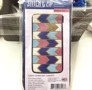 Stitch 'n Zip Brillenetui Set Nadelspitze selbstveredelnd geometrische Pfeile 3013 - Bild 1 von 2