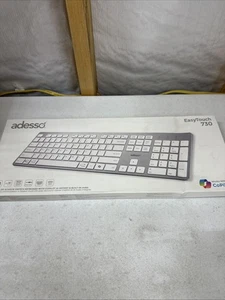 Adesso AKB-730UW Scissor Switch Keyboard with Copilot AI Hotkey AKB-730UW, White - Picture 1 of 4