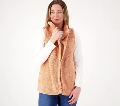 Chaleco Sherpa Koolaburra por UGG Espalda Cepillada Café Crema XL Nuevo Foto 1 de 4