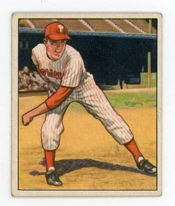 1950 Bowman CURT SIMMONS Philadelphia Phillies #68 About EX Condition - Picture 1 of 2