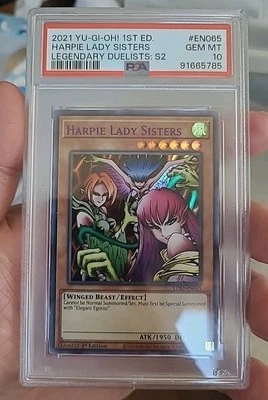 Harpie Lady Sisters - Legendary Duelists LDS2-EN065 1st edition - PSA 10 - Image 1 of 2