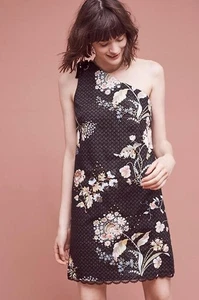 Vestido Anthropologie Maeve Ashbury Un Hombro Talla 6 Multicolor Nuevo $168 Etiqueta Nuevo con Etiquetas - Imagen 1 de 5